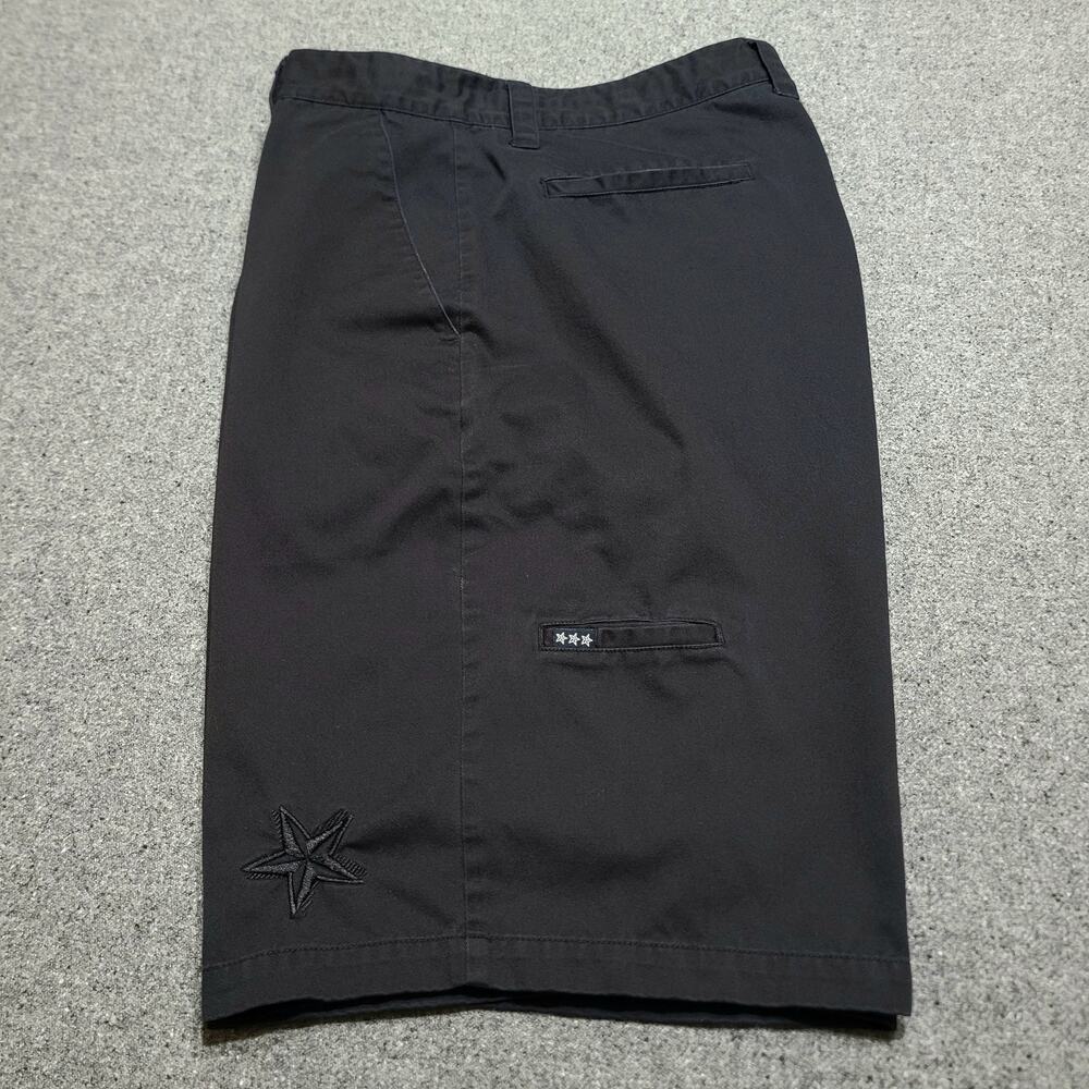 Vintage Y2K No Fear Shorts Mens 40 Black Skater Grunge Baggy Streetwear Punk